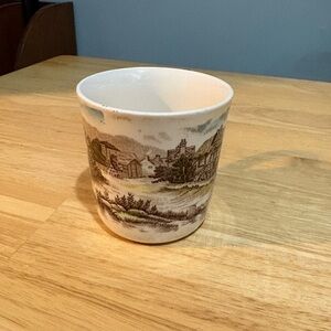Johnson Brothers Brown and Cream Scenic Mug